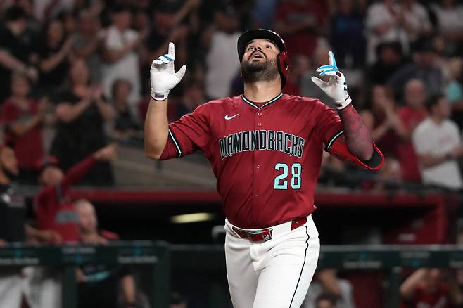 애리조나 다이아몬드백스 거포 3루수 에이유헤니오 수아레즈. Imagn Images연합뉴스