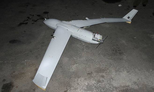 북한이 지난해 10월 19일 공개한 평양에 추락한 무인기 잔해. 노동신문·뉴스1
