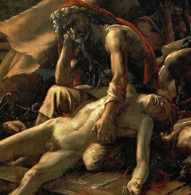 메두사 호의 뗏목(1819) 일부.