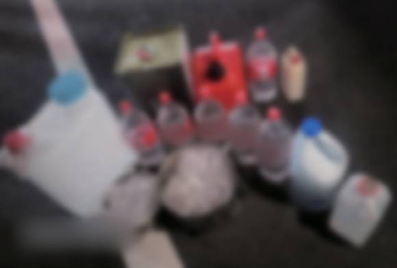 7월21일 서울 도봉구의 피의자 자택에서 발견된 폭발물 ⓒ연합뉴스