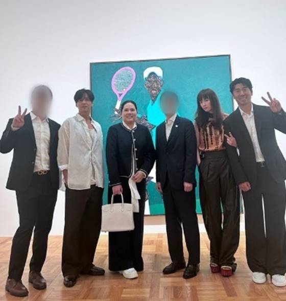 원빈-이나영, 박인비-남기협 부부와 지인들. 사진|박인비 SNS