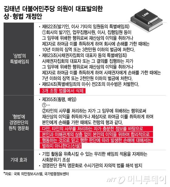 김태년 '상법' '형법' 개정안은/그래픽=이지혜