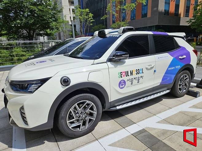 국내 자율주행 기업 SWM(에스더블유엠)이 개발한 서울시 자율주행택시. 이정윤 기자