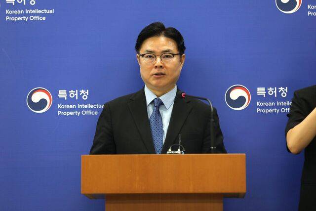 목성호 특허청 차장이 28일 정부대전청사에서 이차전지기술 유출 사건에 대해 브리핑하고 있다. 특허청 제공