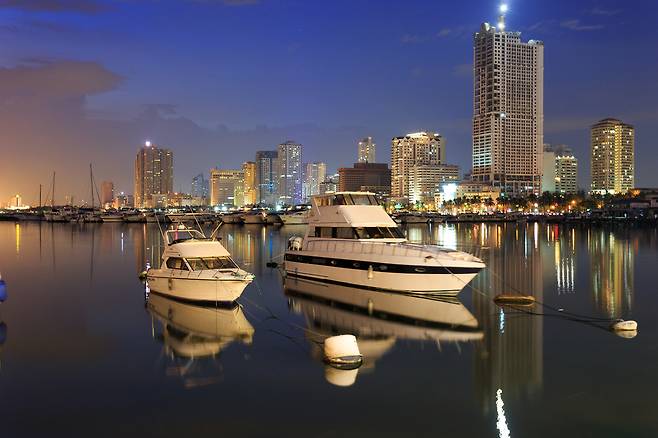 필리핀 마닐라의 최첨단 관광단지