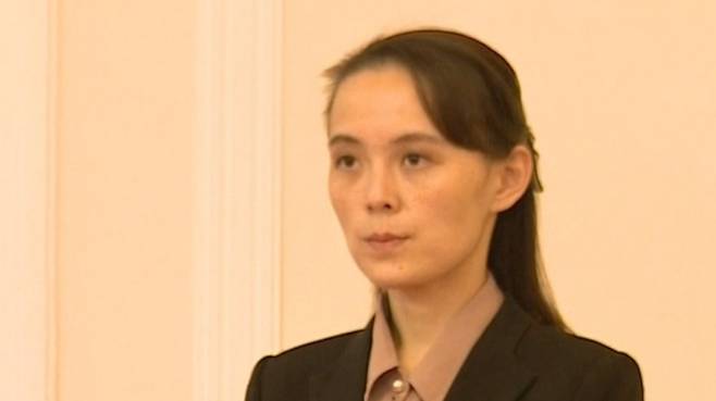 북한 김정은 국무위원장의 친동생 김여정 당 부부장. 연합뉴스