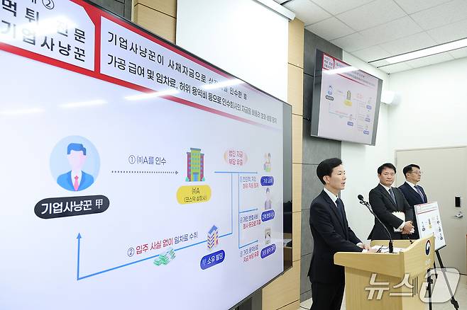 민주원 국세청 조사국장이 29일 정부세종청사에서 열린 세무조사 브리핑에서 발표를 하고 있다(국세청 제공). 2025.7.29/뉴스1