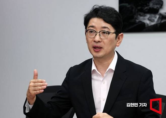 국민의힘 당대표 출마를 선언한 주진우 의원이 28일 국회에서 아시아경제와 인터뷰를 하고 있다. 2025.7.28 김현민 기자