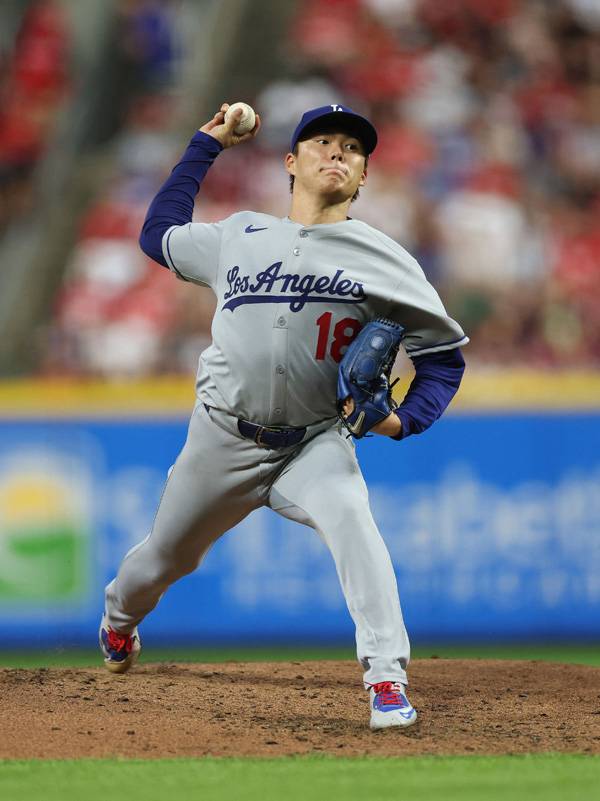 야마모토는 7이닝 1실점 호투했다. 사진= Getty Images/AFP= 연합뉴스 제공