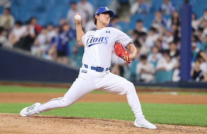 ▲ 이호성이 잘 던져주는 수밖에 없다 ⓒ 삼성 라이온즈