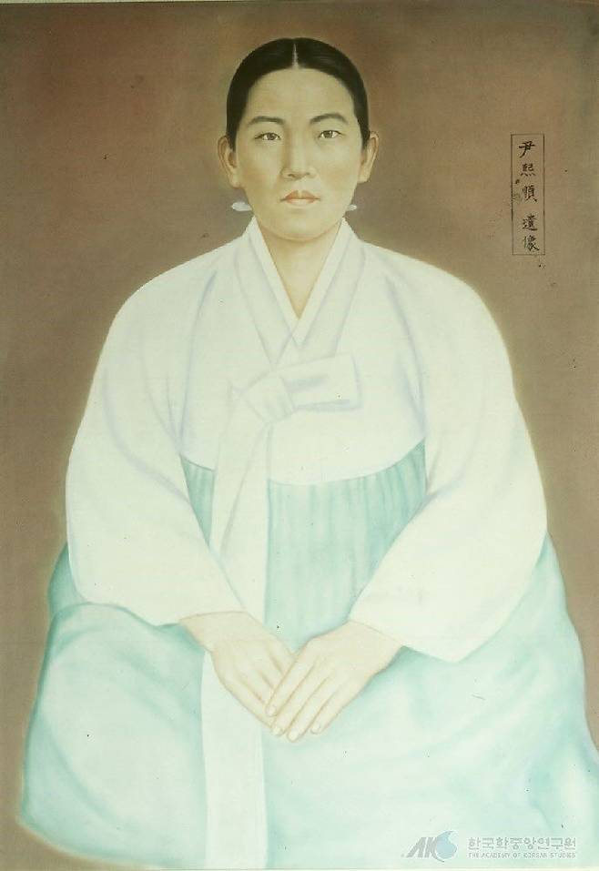 독립운동가 윤희순 의사 초상.
한국학중앙연구원 제공