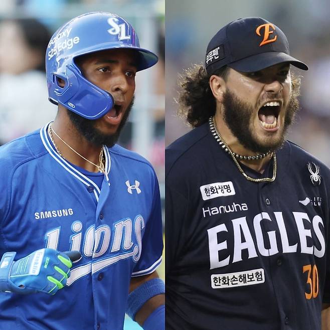 삼성 디아즈-한화 폰세. 구단 제공