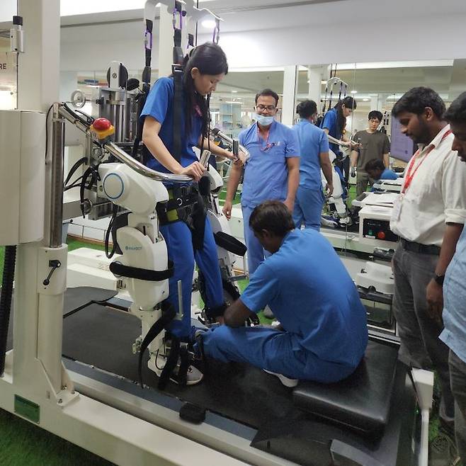 피앤에스로보틱스가 인도 벵갈루루의 사크라병원에 두 번째 워크봇을 설치했다.ⓒ피앤에스로보틱스