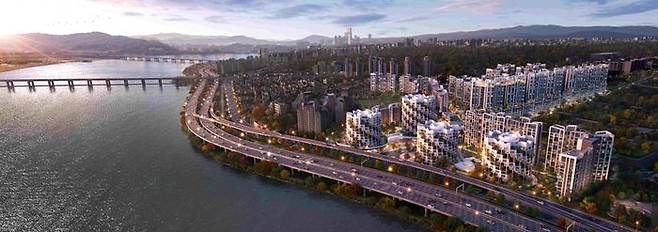 ‘래미안 글로우힐즈 한남’ 조감도.ⓒ삼성물산