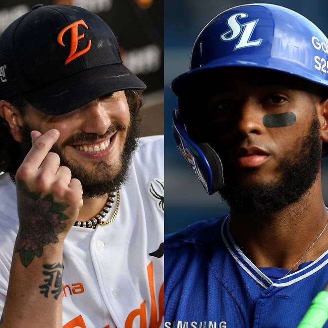 한화 폰세-삼성 디아즈. 구단 제공