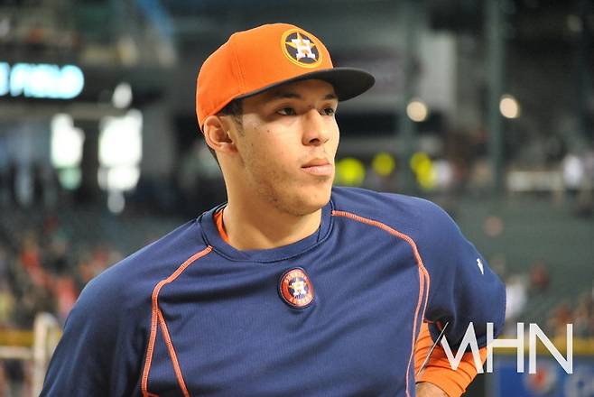 (과거 휴스턴 시절의 카를로스 코레아. 트레이드를 통해 다시 친정팀으로 돌아가게 됐다)