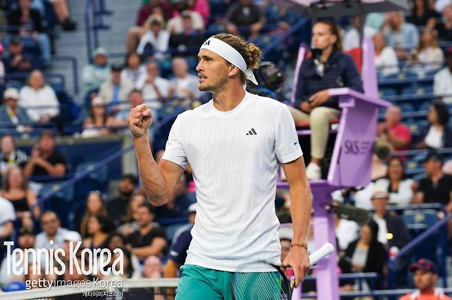 내셔널뱅크오픈 16강에 오른 즈베레프 / 게티이미지코리아