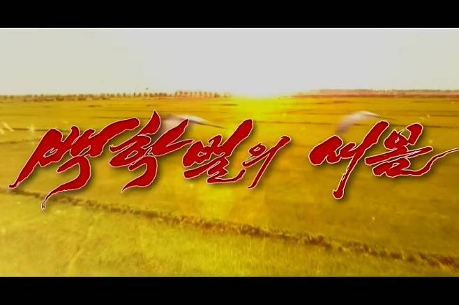 북한 TV 연속극(드라마) ‘백학벌의 새봄’. 유튜브 캡처