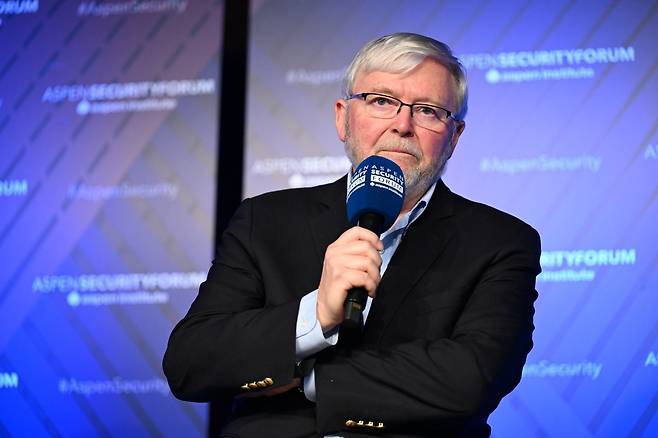 두 차례 호주 총리를 지내 워싱턴 DC 외교가에서 '가장 힘이 센 대사'라 불리는 케빈 러드 주미 호주 대사. /애스펀안보포럼