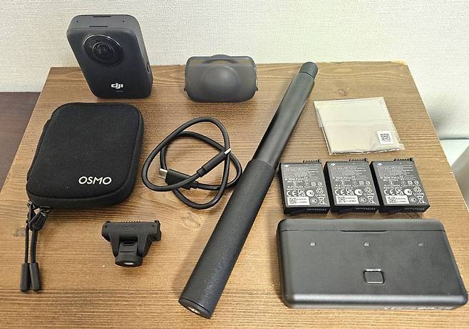 DJI 오즈모 360 ‘어드벤처 콤보’ 패키지의 구성 / 출처=IT동아