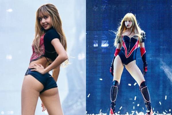 그룹 블랙핑크 멤버 리사가 아찔한 공연 비하인드를 공개했다. /사진=리사 인스타그램