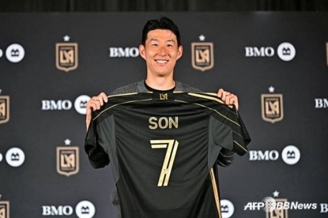 미국 메이저리그사커(MLS) 로스앤젤레스(LA)FC에 입단한 손흥민. /AFPBBNews=뉴스1