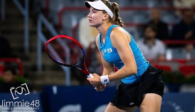 몬트리올 WTA 1000(2025 내셔널뱅크오픈) 단식 4강전 때의 엘레나 리바키나. 사진/team.elena.rybakina 인스타그램