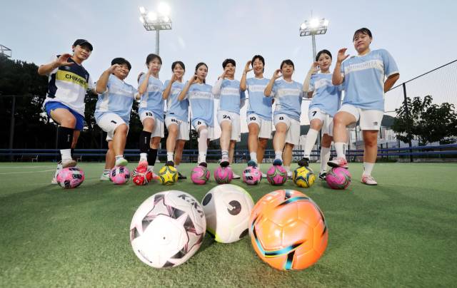 여자 풋살팀 ‘치코리타’. 정종회 기자 jjh@