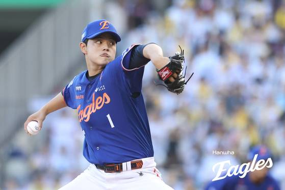 10일 잠실 LG전에서 맹활약한 한화 문동주. 사진 한화 이글스
