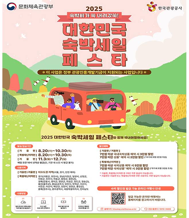 '2025년 하반기 숙박세일페스타' 포스터(이미지=문체부 제공)