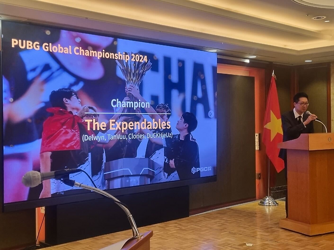 이민호 총괄이 PUBG e스포츠에서의 베트남의 역할을 강조했다(제공=크래프톤).