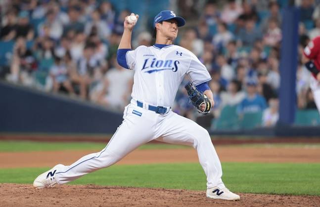 삼성 이호성이 13일 대구 KIA전에서 투구하고 있다. /사진=삼성 라이온즈 제공