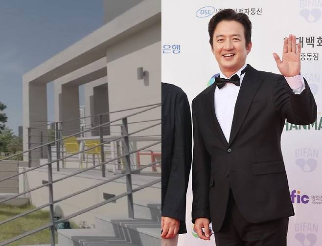 인천 송도 소재 아너스117 속 정준호 자택(왼쪽)과 배우 정준호. (사진=이하정준호 유튜브 갈무리, 연합뉴스)