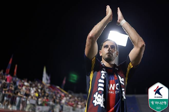 수원FC 공격수 싸박. /사진=한국프로축구연맹 제공