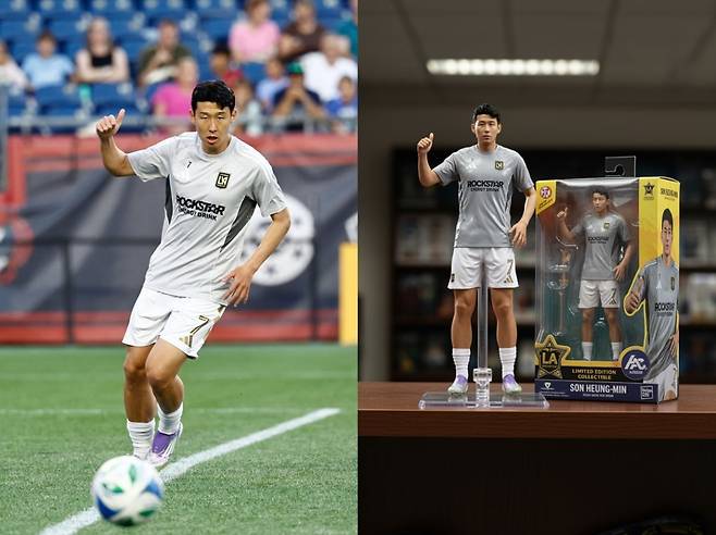 나노 바나나(nano-banana)로 생성한 축구선수 손흥민 선수의 피규어 이미지