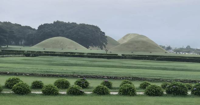  유네스코가 지정한 경주역사유적지구에 자리하고 있는 신라 왕릉 ⓒ 이승표 기자