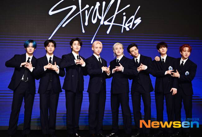 사진=왼쪽부터 리노, 한, 아이엔, 필릭스, 방찬, 현진, 승민, 창빈/뉴스엔 표명중 기자