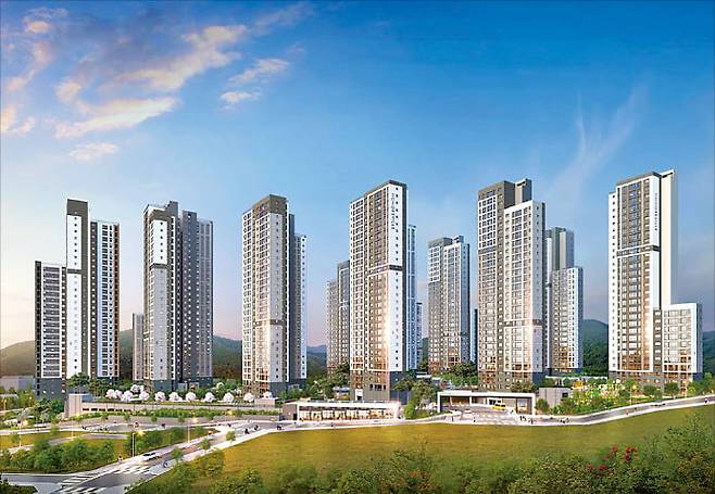 경기 용인 ‘클러스터용인 경남아너스빌’ 투시도.