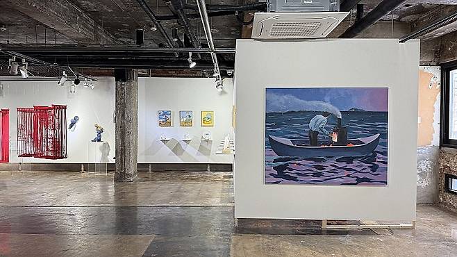 광주 동구 김냇과에서 진행 중인 '아침 놀' 전시전경.예술공간 집 제공