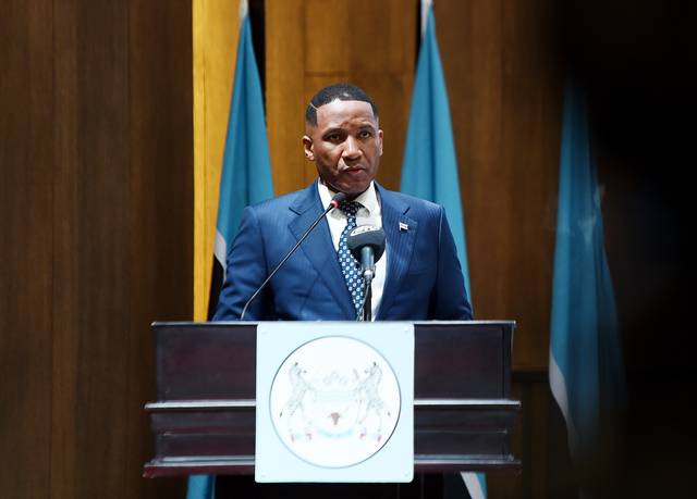 두마 보코 보츠와나 대통령. 신화통신 뉴시스