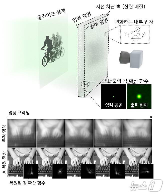 광학 측정 구성도 및 손상 영상 복원 결과(KAIST 제공) /뉴스1