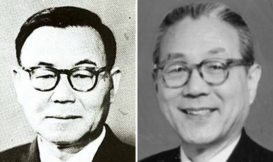 윤보선(左), 장면(右)