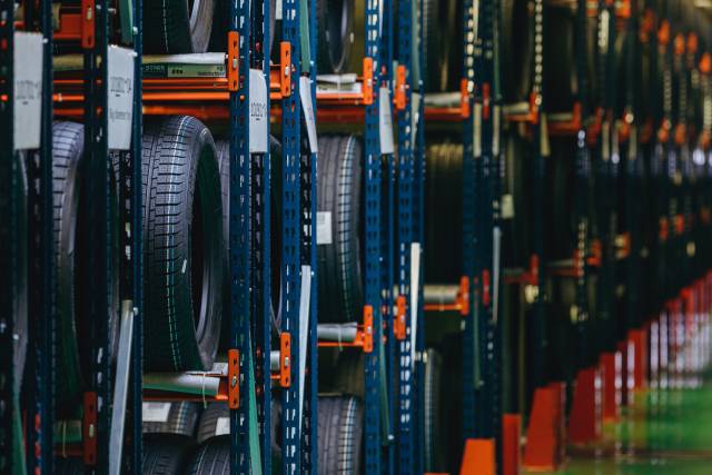 한국타이어앤테크놀로지 헝가리 공장에서 생산된 타이어가 공장 창고에 적재돼 있는 모습. 사진 제공=한국타이어앤테크놀로지