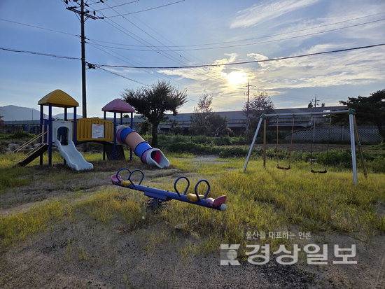 ▲ 울산 울주군 언양읍 고하마을 놀이터가 이용자 및 마을 내 어린이가 없다는 이유로 철거된다. 사진은 고하마을 놀이터 전경.
