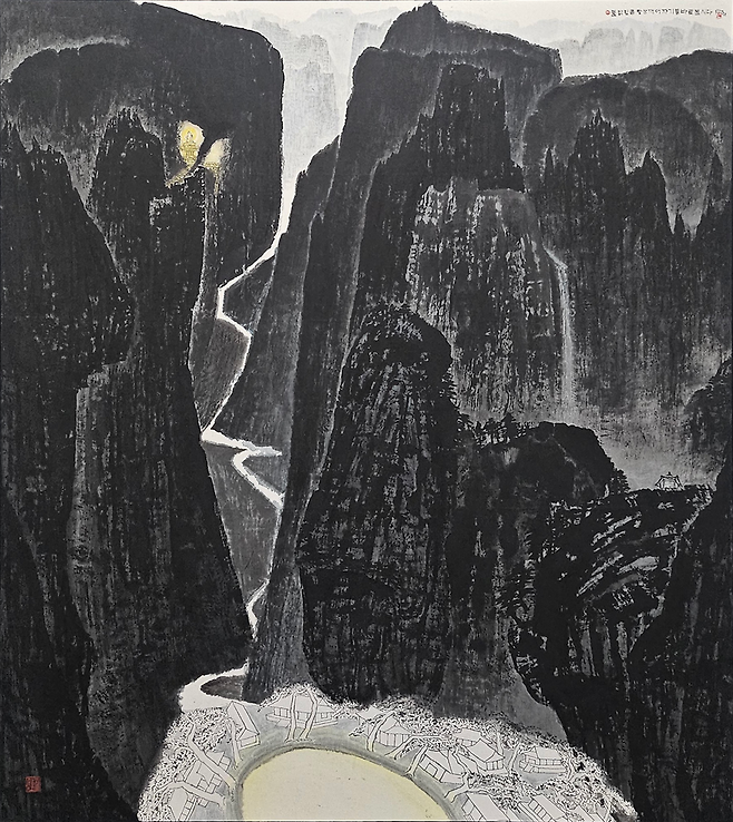 박대성作 ‘불밝힘굴’