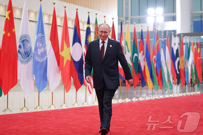 중국 톈진 상하이협력기구(SCO) 정상회의의 푸틴 대통령. 2025. 08.31 ⓒ 로이터=뉴스1 ⓒ News1 이지예 객원기자