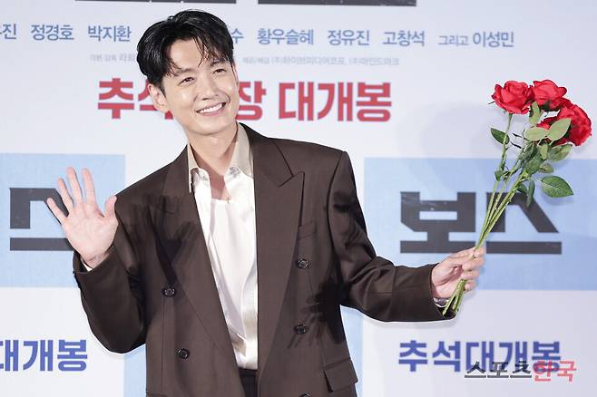 영화 '보스' 제작보고회에 참석한 배우 정경호. 25.9.1 ⓒ이혜영 기자 lhy@hankooki.com