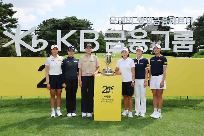 박예지 유현조 전인지 김해림 안송이 방신실(왼쪽부터). 사진=KLPGA 제공