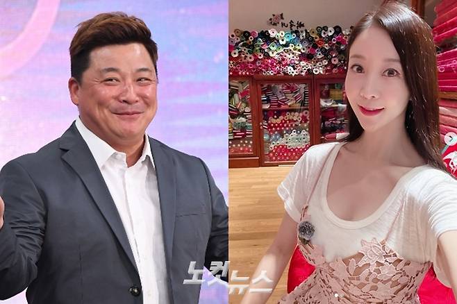 왼쪽부터 윤정수, 원자현. 자료사진/원자현 인스타그램