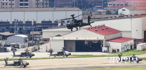 사진은 한미연합연습 ‘을지 프리덤 실드(UFS)’가 시작된 평택시 주한미군기지 캠프 험프리스의 모습. /경인일보DB